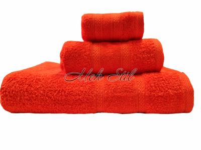 Хавлиени кърпи Комплект хавлиени кърпи Комплект хавлиени кърпи Микропамук  Б579 в оранж - Нова колекция 
